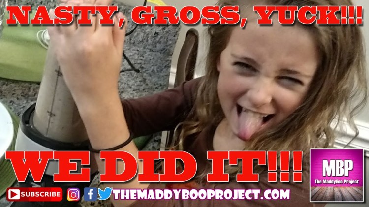 Follow up – Clean your plate smoothie!&nbsp;NASTY!!